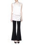 Figure View - Click To Enlarge - MS MIN - Satin flare pants