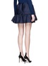 Back View - Click To Enlarge - MS MIN - Silk blend ruffle mini skirt