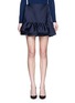 Main View - Click To Enlarge - MS MIN - Silk blend ruffle mini skirt
