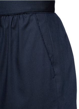 Detail View - Click To Enlarge - MS MIN - Pleated wool shorts