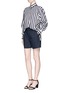 Figure View - Click To Enlarge - MS MIN - Pleated wool shorts