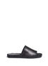 Main View - Click To Enlarge - CLERGERIE - 'Ela' lambskin leather espadrille slide sandals