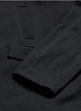 Detail View - Click To Enlarge - SONG FOR THE MUTE - Vertical pocket raglan sleeve wool-silk coat