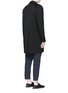 Back View - Click To Enlarge - SONG FOR THE MUTE - Vertical pocket raglan sleeve wool-silk coat