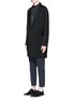 Front View - Click To Enlarge - SONG FOR THE MUTE - Vertical pocket raglan sleeve wool-silk coat