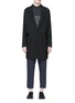 Main View - Click To Enlarge - SONG FOR THE MUTE - Vertical pocket raglan sleeve wool-silk coat