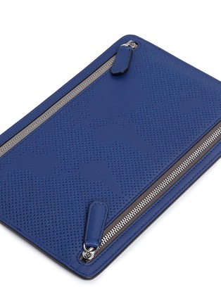 Detail View - Click To Enlarge - SMYTHSON - Atlas perforated leather currency case