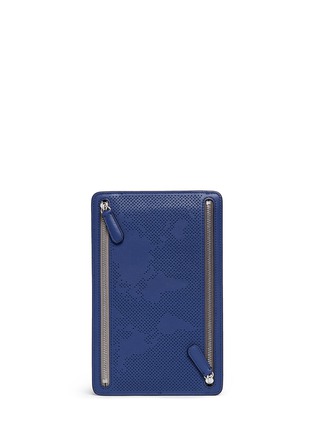Main View - Click To Enlarge - SMYTHSON - Atlas perforated leather currency case