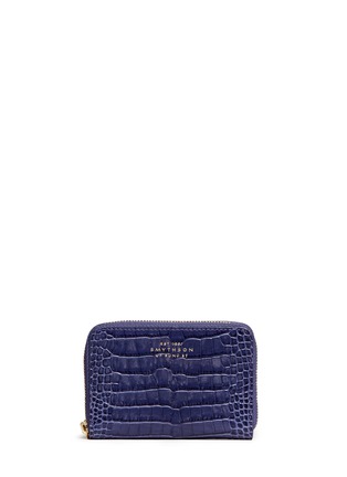 Figure View - Click To Enlarge - SMYTHSON - Mara croc effect leather coin purse