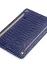 Detail View - Click To Enlarge - SMYTHSON - Mara croc effect leather currency case