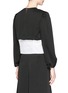 Back View - Click To Enlarge - TOGA ARCHIVES - Front belt poplin insert taffeta crepe top