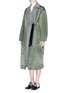 Front View - Click To Enlarge - TOGA ARCHIVES - Wool insert nylon trench coat