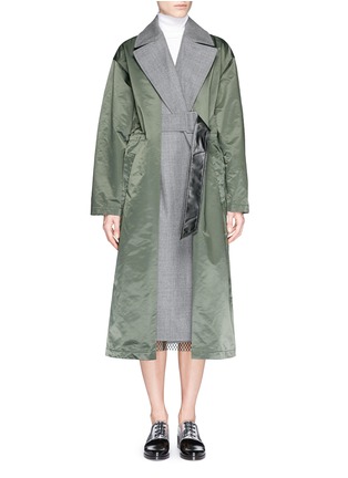 Main View - Click To Enlarge - TOGA ARCHIVES - Wool insert nylon trench coat