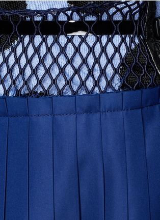 Detail View - Click To Enlarge - TOGA ARCHIVES - Mesh waist pleat jersey skirt