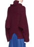 Back View - Click To Enlarge - TOGA ARCHIVES - Contrast trim rib knit turtleneck sweater