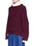 Front View - Click To Enlarge - TOGA ARCHIVES - Contrast trim rib knit turtleneck sweater