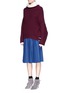 Figure View - Click To Enlarge - TOGA ARCHIVES - Contrast trim rib knit turtleneck sweater