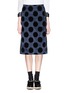 Main View - Click To Enlarge - TOGA ARCHIVES - Polka dot velvet flock skirt