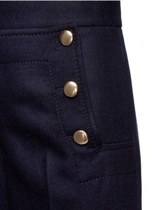 Detail View - Click To Enlarge - SACAI LUCK - Cropped wool culottes