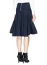 Back View - Click To Enlarge - SACAI LUCK - Flare back cotton twill skirt