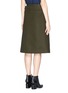 Back View - Click To Enlarge - SACAI LUCK - Wool felt wrap skirt