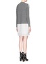 Back View - Click To Enlarge - SACAI LUCK - Broderie anglaise wool sweater dress