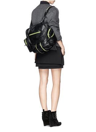 Figure View - Click To Enlarge - ALEXANDER WANG - 'Marti' three-way leather backpack
