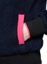Detail View - Click To Enlarge - T BY ALEXANDER WANG - Contrast colour trim mohair jacket