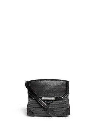 Main View - Click To Enlarge - ALEXANDER WANG - 'Marion Prisma' leather neoprene crossbody