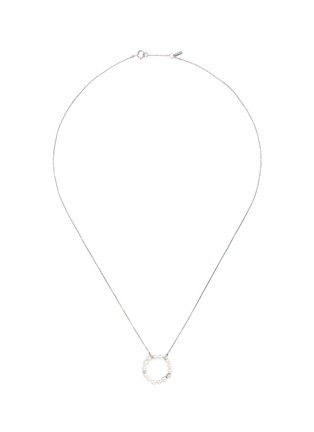 Main View - Click To Enlarge - BAO BAO WAN - Diamond freshwater pearl 18k white gold pendant necklace