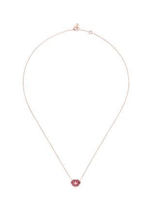 Main View - Click To Enlarge - BAO BAO WAN - Diamond ruby lips necklace
