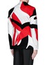 Back View - Click To Enlarge - ALEXANDER MCQUEEN - Abstract print cotton blazer