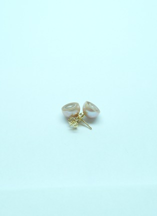 Main View - Click To Enlarge - TASAKI - 18k yellow gold lavender fresh water pearls earrings TASAKI