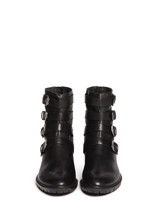 Figure View - Click To Enlarge - STUART WEITZMAN - 'Jitterbug' leather buckle boots