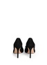 Back View - Click To Enlarge - KATE SPADE - 'Perry' satin bow suede pumps