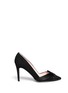 Main View - Click To Enlarge - KATE SPADE - 'Perry' satin bow suede pumps