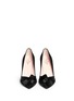 Figure View - Click To Enlarge - KATE SPADE - 'Perry' satin bow suede pumps
