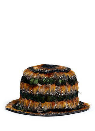 Main View - Click To Enlarge - VALENTINO GARAVANI - Feather hat