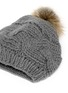 Detail View - Click To Enlarge - KARL DONOGHUE - Fox fur pompom wool knit beanie