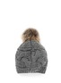 Back View - Click To Enlarge - KARL DONOGHUE - Fox fur pompom wool knit beanie