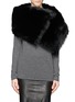 Main View - Click To Enlarge - KARL DONOGHUE - Foxy Toscana lamb shearling hook cape