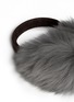 Detail View - Click To Enlarge - KARL DONOGHUE - Old cuir Toscana sheepskin suede band ear muffs