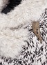 Detail View - Click To Enlarge - KARL DONOGHUE - Lamb shearling collar melangé knit gilet