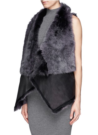 Front View - Click To Enlarge - KARL DONOGHUE - Toscana lambskin shearling gilet
