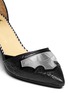 Detail View - Click To Enlarge - TOGA ARCHIVES - Floral embossed leather d'Orsay pumps