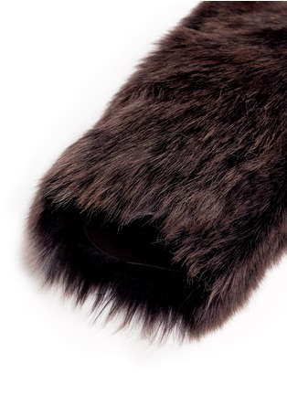 Detail View - Click To Enlarge - KARL DONOGHUE - Old cuir Toscana lambskin fingerless gloves
