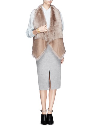 Figure View - Click To Enlarge - KARL DONOGHUE - Toscana lambskin shearling gilet