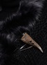 Detail View - Click To Enlarge - KARL DONOGHUE - 'Natural Edge' toscana lambskin collar knit gilet