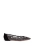 Main View - Click To Enlarge - GIORGIO ARMANI BEAUTY - Crystal laser cut suede flats