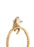 Detail View - Click To Enlarge - ERICKSON BEAMON - 'Together Forever' gold vermeil Swarovski crystal hoop earrings